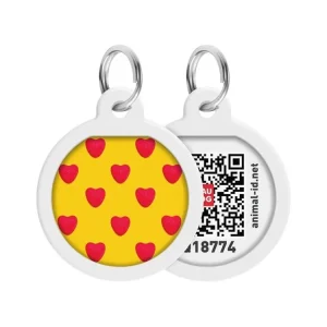 Známka QR WAUDOG 25 mm (Srdíčka) Výhodná Nabídka