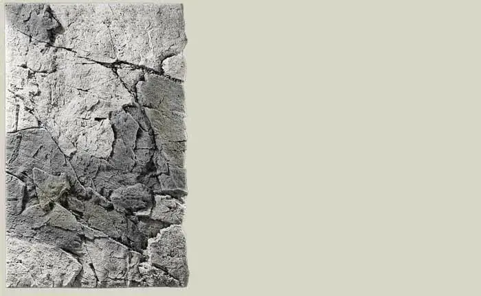 Zpět do přírody Akvarijní pozadí Slimline Basalt Gray 80B, 50 x 80 cm Must-Have