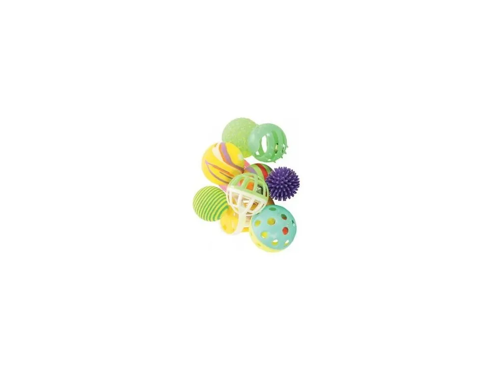 Must-Have Hračka kočka sada míčků 10ks 4cm mix barev Zolux