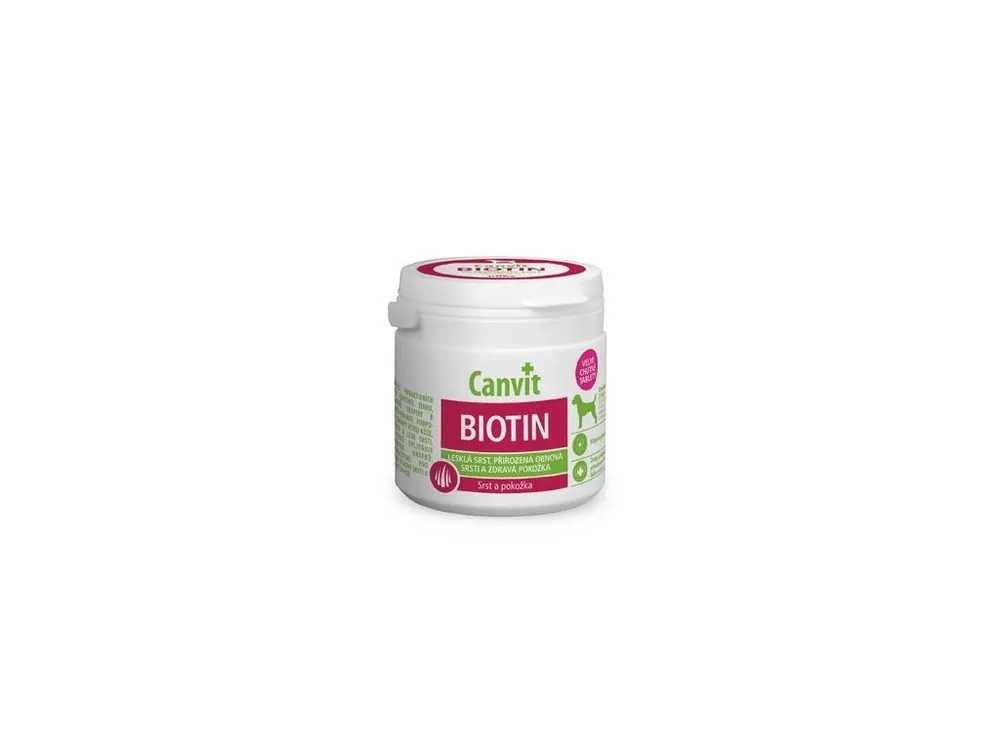 Aktuální Canvit Biotin pro psy ochucený 100g