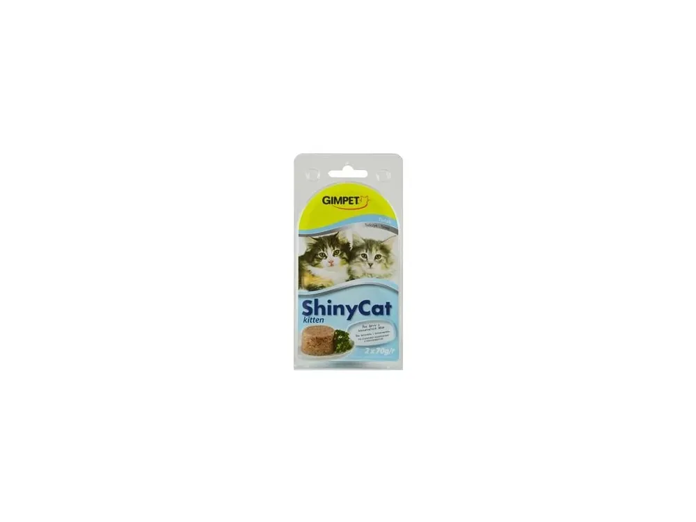 Gimpet ShinyCat Kitten konz. tuňák 2x70g Vysoce Kvalitní