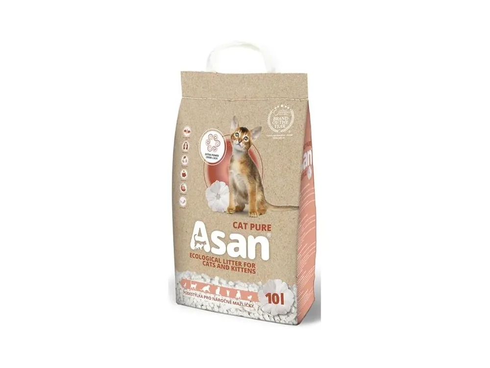 Rychlé Dodání Stelivo Asan Cat Pure 10 l