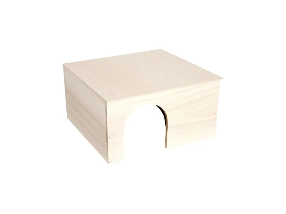 Jen Po Omezenou Doba Domek dřevo králík rovná střecha XXL 37 x 35 x 20 cm