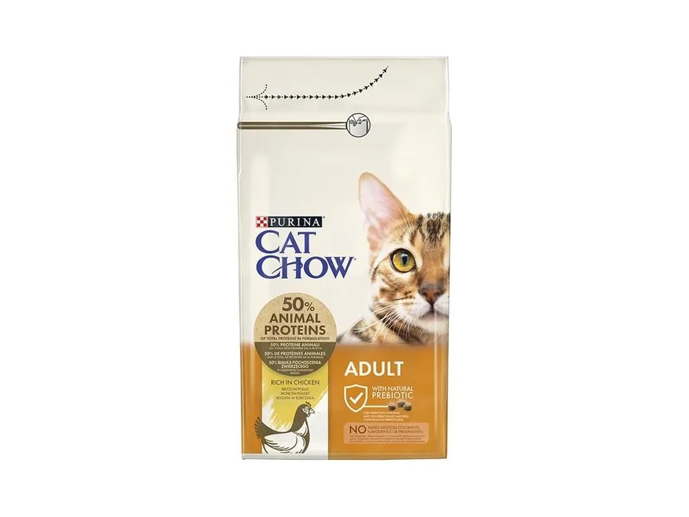 Purina Cat Chow Adult - kuře a krůta 1,5 kg Akce