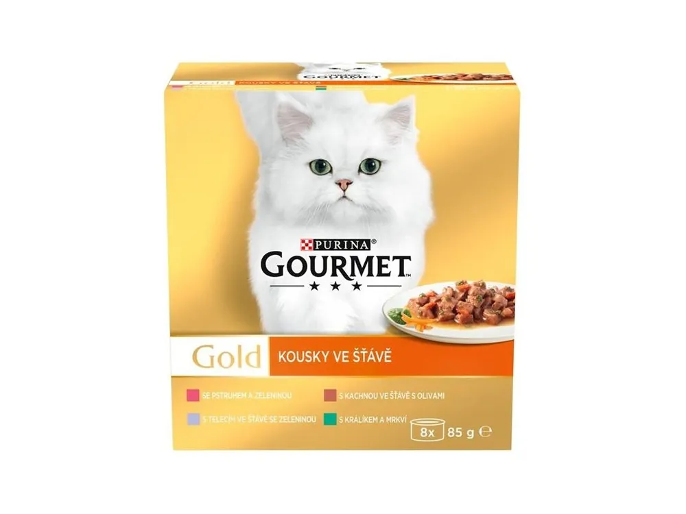 Objednat Nyní Gourmet Gold cat konz.-kousky se zel. Multipack 8 x 85 g