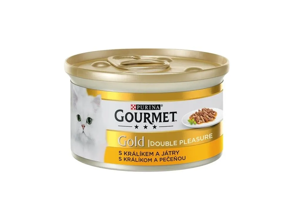 Výhodná Nabídka Gourmet Gold cat konz.-s králíkem a játry 85 g