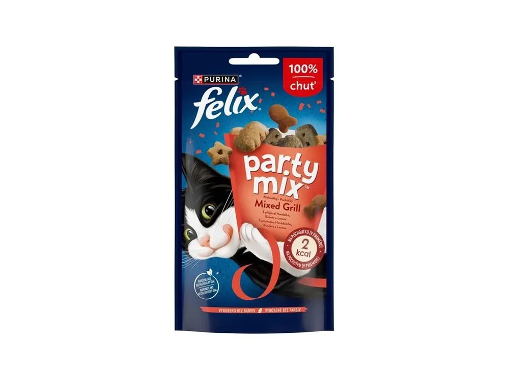 Felix snack cat -Party Mix Mixed Grill 60 g Nejprodávanější