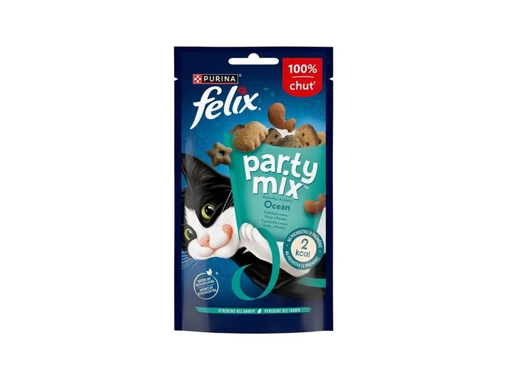 Akční Cena Felix snack cat -Party Mix Ocean Mix 60 g