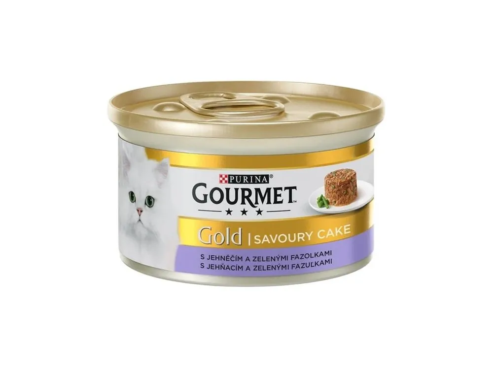 Finální Výprodej Gourmet Gold cat konz.-Savoury Cake jehně,fazolky 85 g