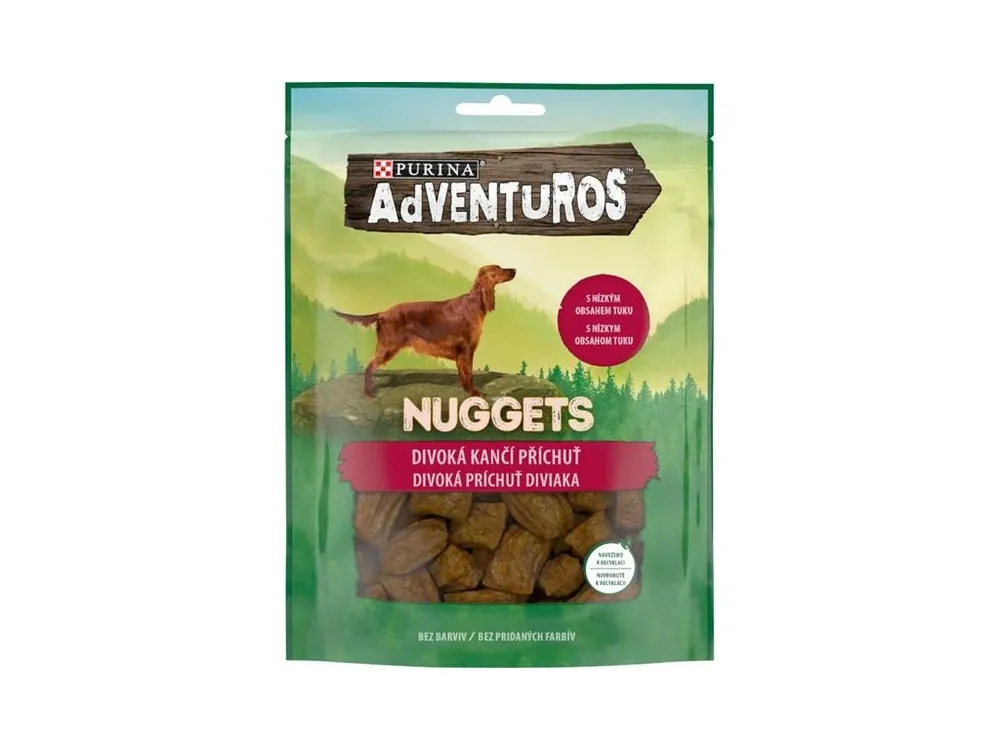Adventuros snack dog - nugetky s kančí přích. 90 g Horká Nabídka