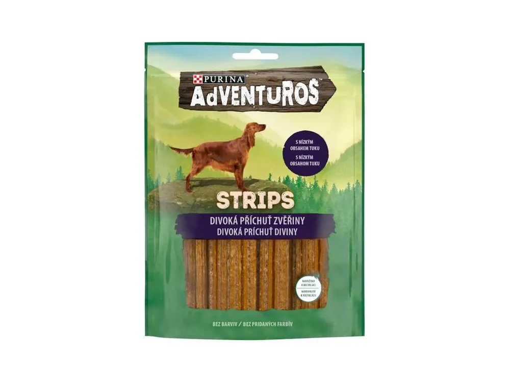 Poslední Šance Adventuros snack dog - plátky se zvěřinou 90 g