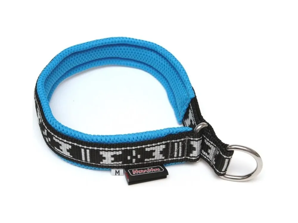 Expresní Doručení Obojek nylon polstrovaný - modrý ManMat 29 cm