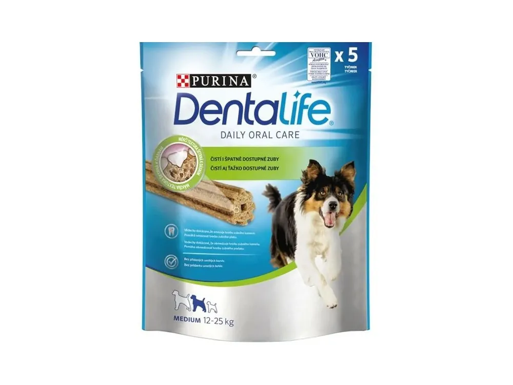 Nová Kolekce Purina DentaLife Medium 115 g 15 - 25 kg 5tyčinek