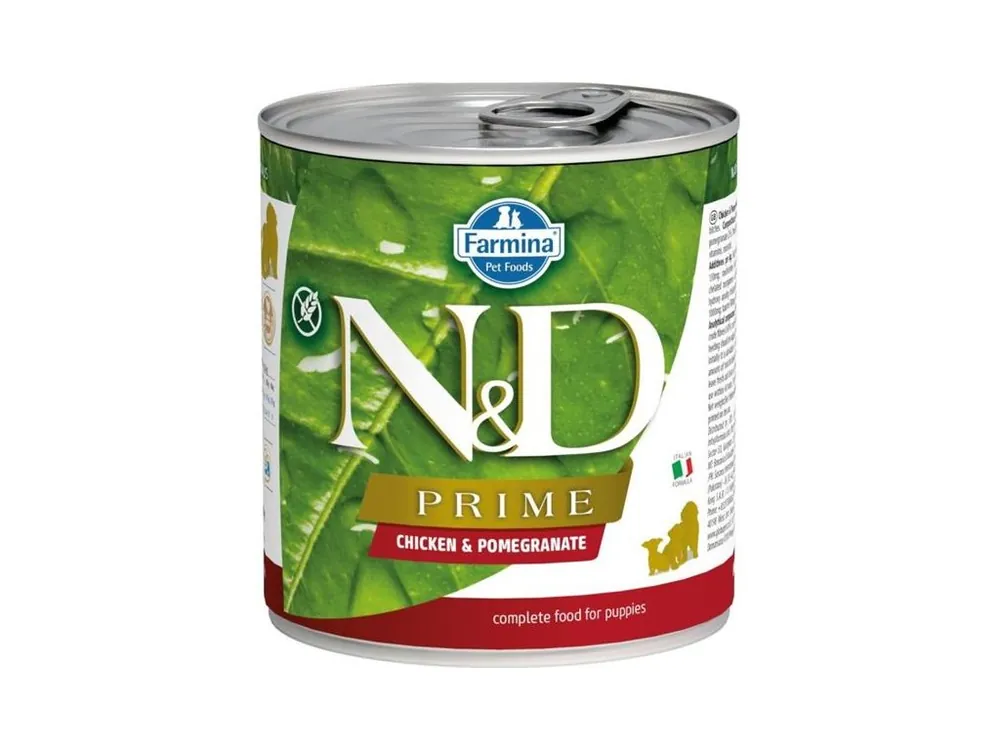 N&D PRIME Dog konz. Chicken & Pomegranate Puppy 285 g Novinka