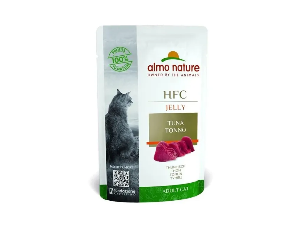 Almo Nature cat kaps. Jelly-tuňák 55g Výprodej