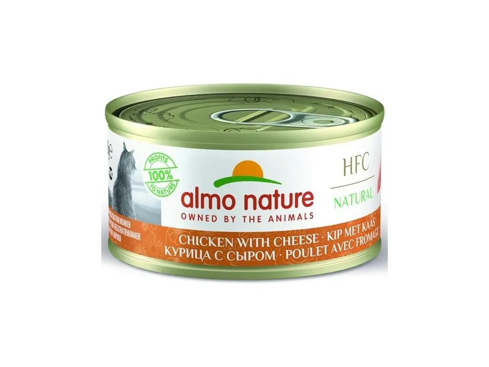 Almo Nature cat konz. Natural-kuře se sýrem 70g Nakupujte Hned