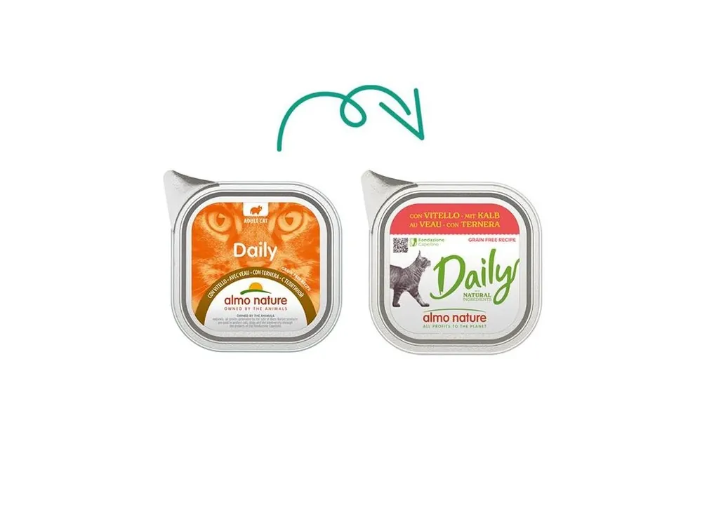 Almo Nature Daily Menu cat van. telecí 100g Autentický