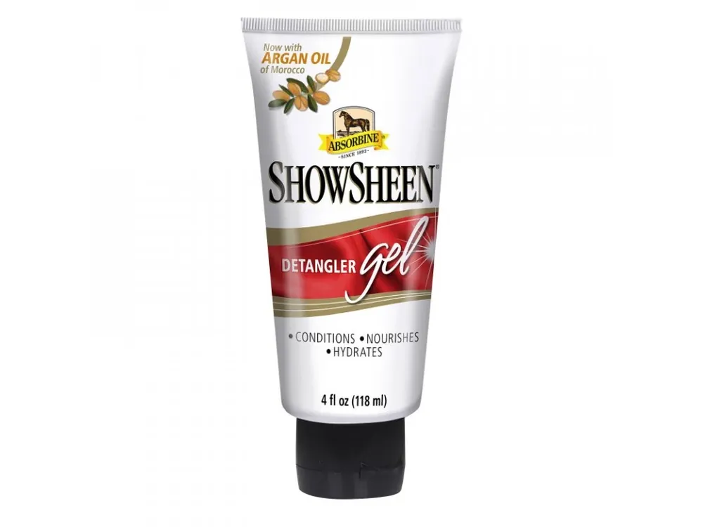 Tovární Cena Gelový Rozčesávač pro velmi zacuchanou hřívu či ocas Absorbine ShowSheen, Lahev, 118 ml