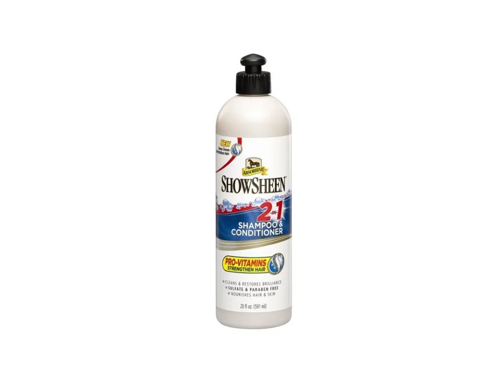 Šampón a kondicionér pro koně Absorbine ShowSheen dva v jednom, láhev 591 ml, Lahev, 591 ml Aktuální