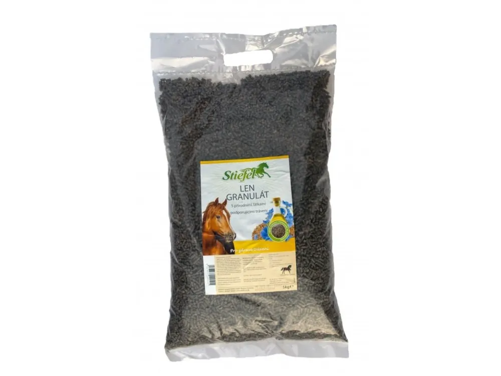 Nejlepší Volba Lněné pokrutiny - granulát, Granulát sáček 5 kg