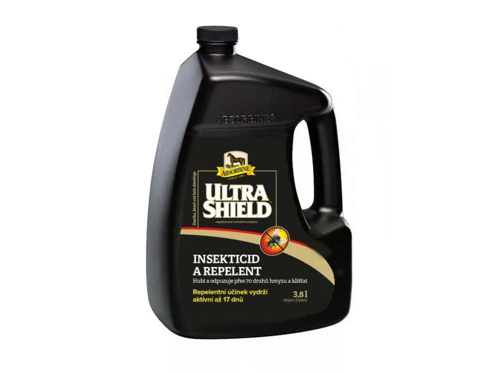Repelent pro koně Absorbine UltraShield - 3 800ml ekonomické balení, Kanystr 3,8 l Výhodná Nabídka