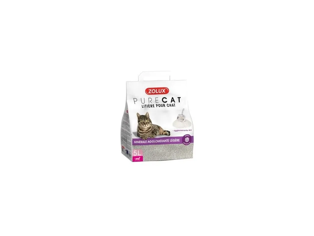 Nízká Cena Podestýlka PURECAT mineral light clumping 5l Zolux