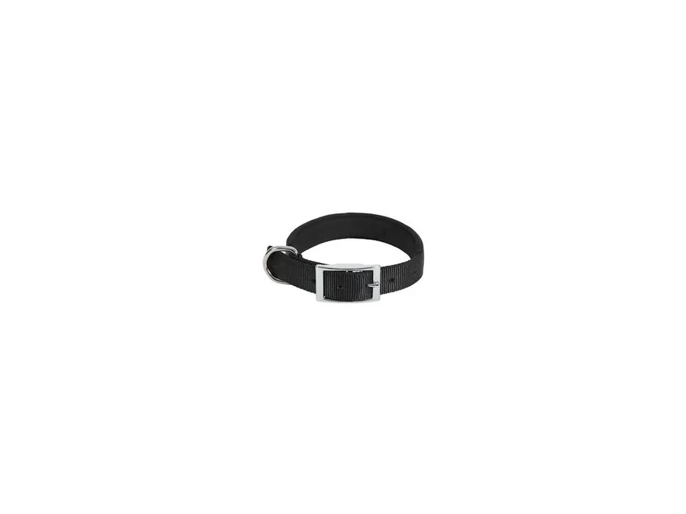 Obojek pes SOFT nylon 25mm/65cm černá Zolux Oblíbený