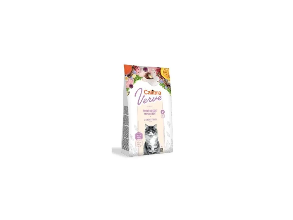 Calibra Cat Verve GF Indoor&Weight Chicken 3,5kg Akční Cena