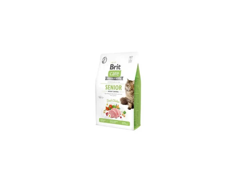 Brit Care Cat GF Senior Weight Control 2kg Aktuální