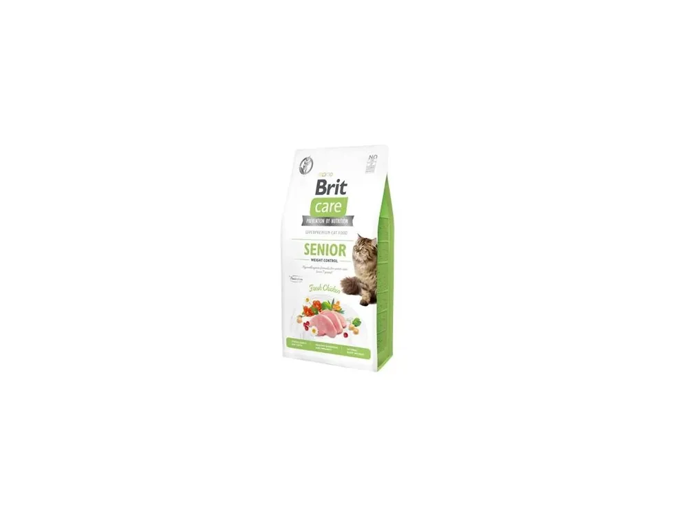 Brit Care Cat GF Senior Weight Control 7kg Nová Kolekce
