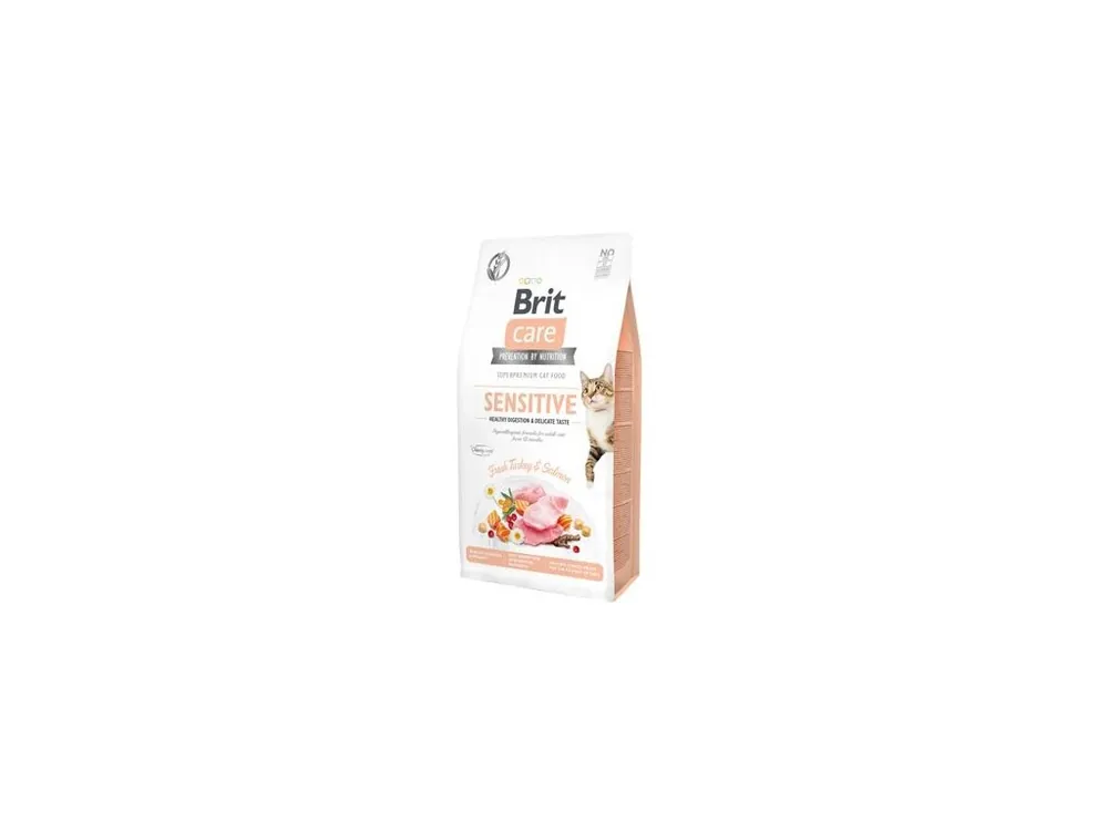 Brit Care Cat GF Sensit. Heal.Digest&Delic.Taste 7kg Zlevněný