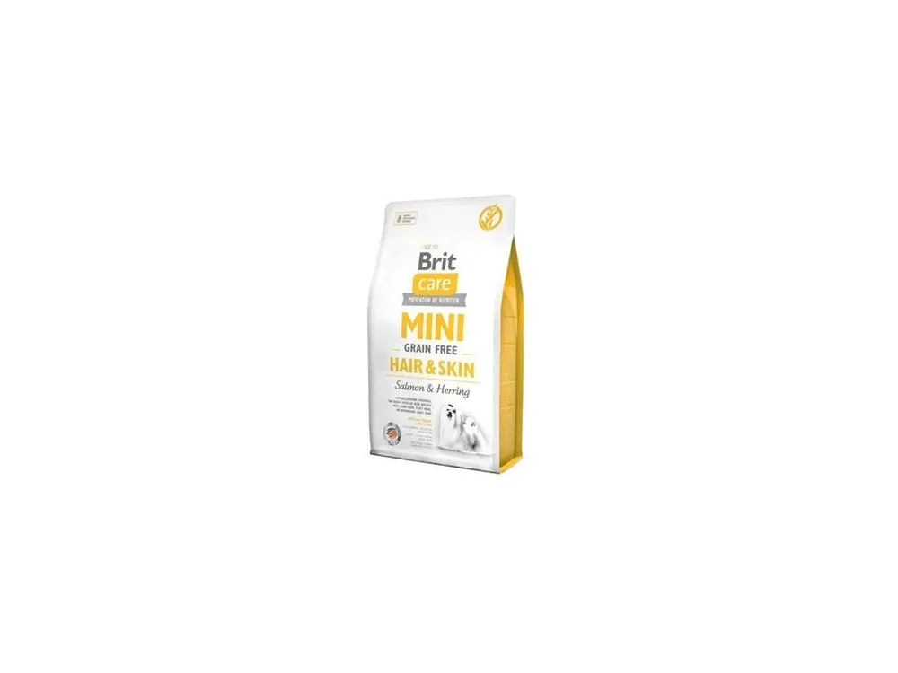 Časově Omezené Brit Care Dog Mini Grain Free Hair & Skin 7kg