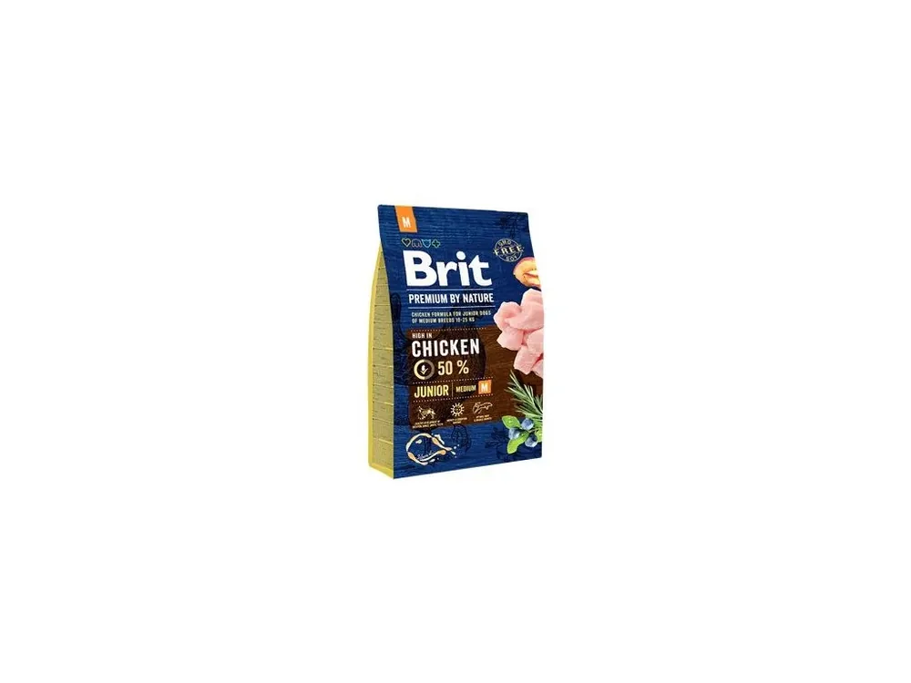 Víkendová Akce Brit Premium Dog by Nature Junior M 3kg