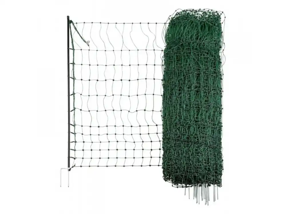 Síť nevodivá pro drůbež 106 cm, zelená, 50 m / 2 hroty Zlevněný