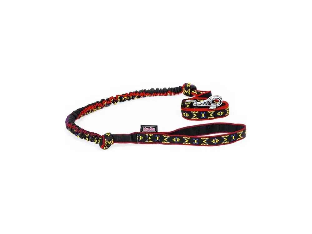 Vodítko nylon popruh s amortizérem-červený okraj M-M 175-230 cm Nejprodávanější