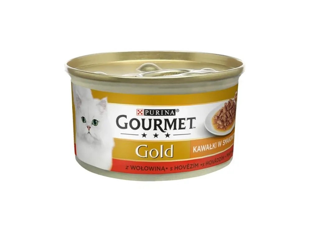 Gourmet Gold cat konz.-Sauce Delight Minifiletky hovězí 85 g Ihned K Objednání