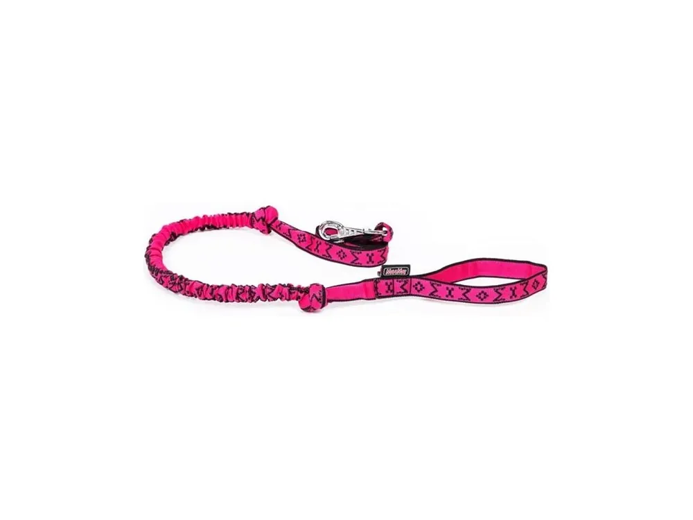 Vodítko nylon popruh s amortizérem-růžová Manmat 175-230 cm Cenový Hit