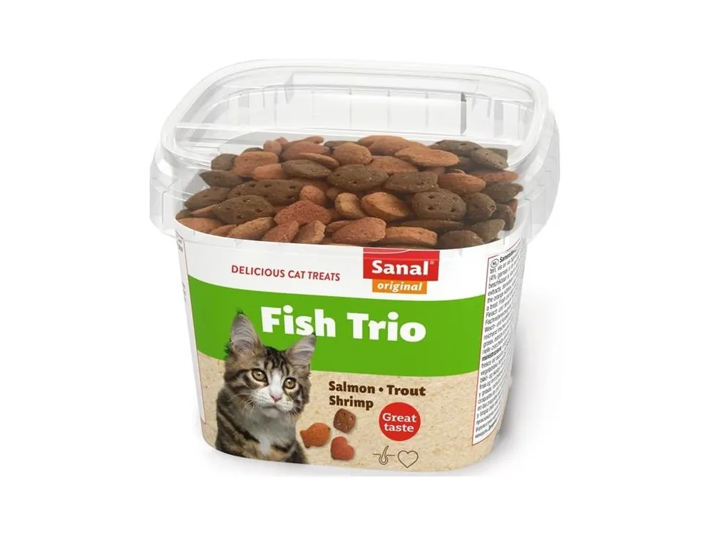 Sanal cat snack Ryba TRIO 75 g Nakupujte Hned