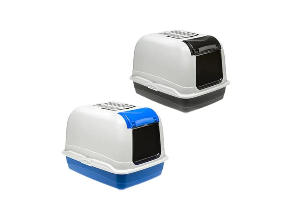 WC kryté Maxi Bella Cabrio mix černá/modrá Ferplast 50 x 65,5 x 47 cm Koupit Online