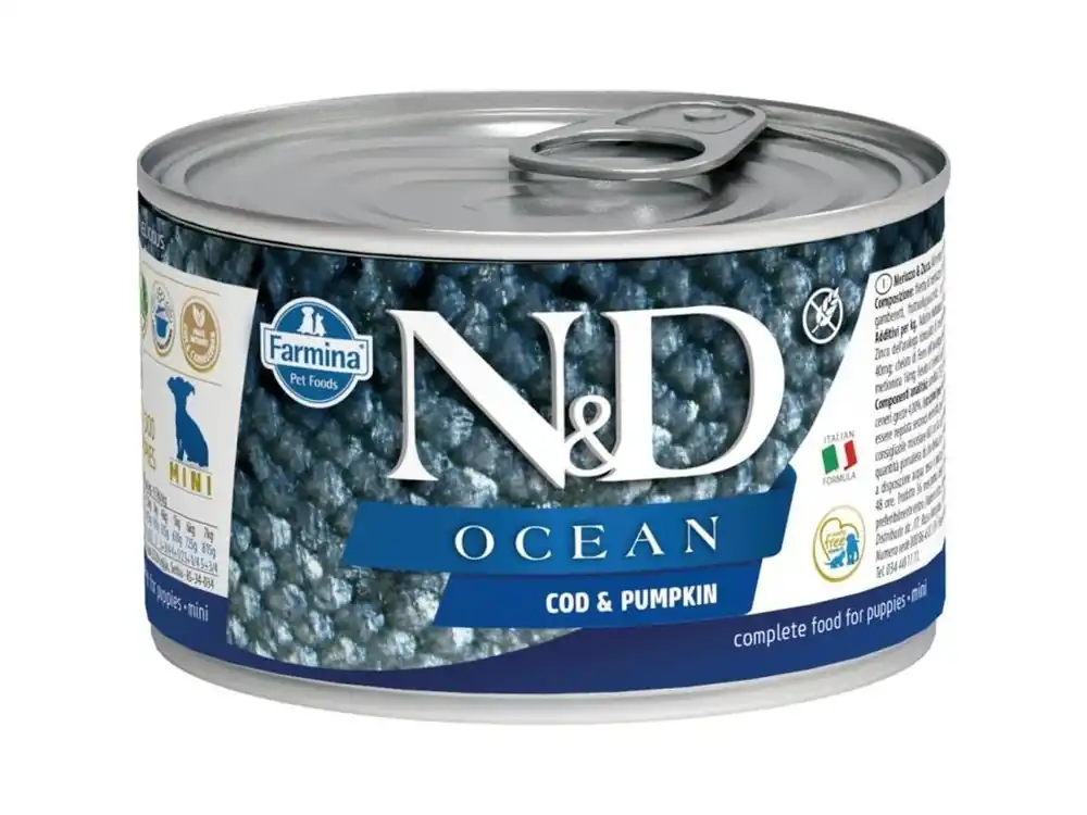 Výprodej N&D OCEAN Dog konz. Cod & Pumpkin Puppy Mini 140 g