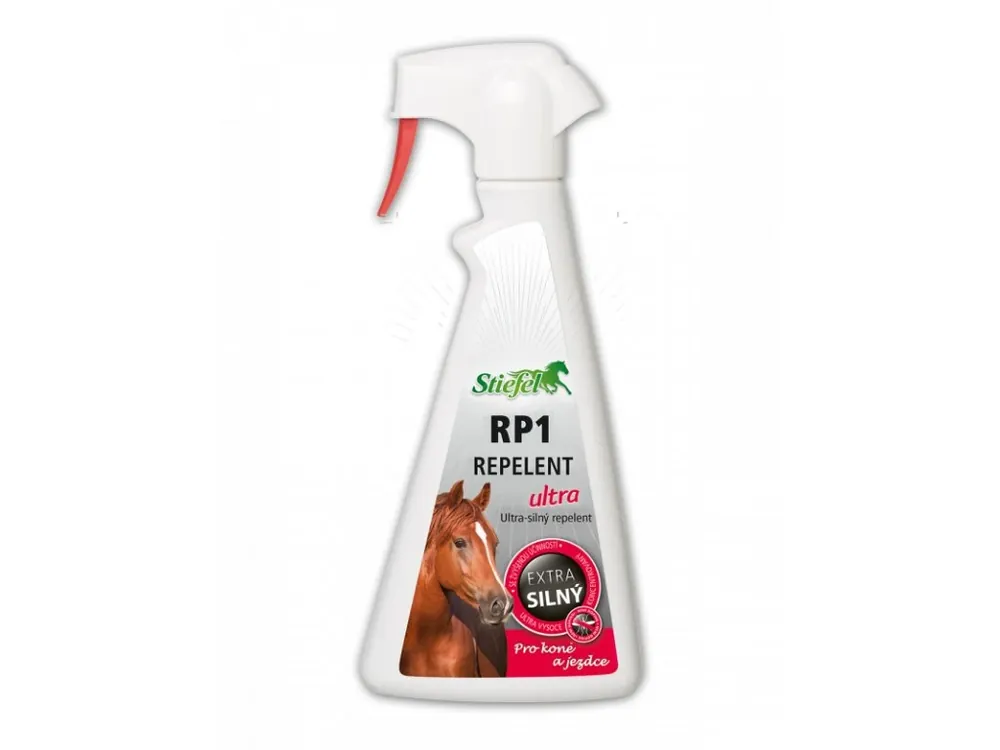 Cenově Výhodný Repelent RP1 Ultra - Ultrasilný sprej pro koně a jezdce, láhev s rozprašovačem 500ml