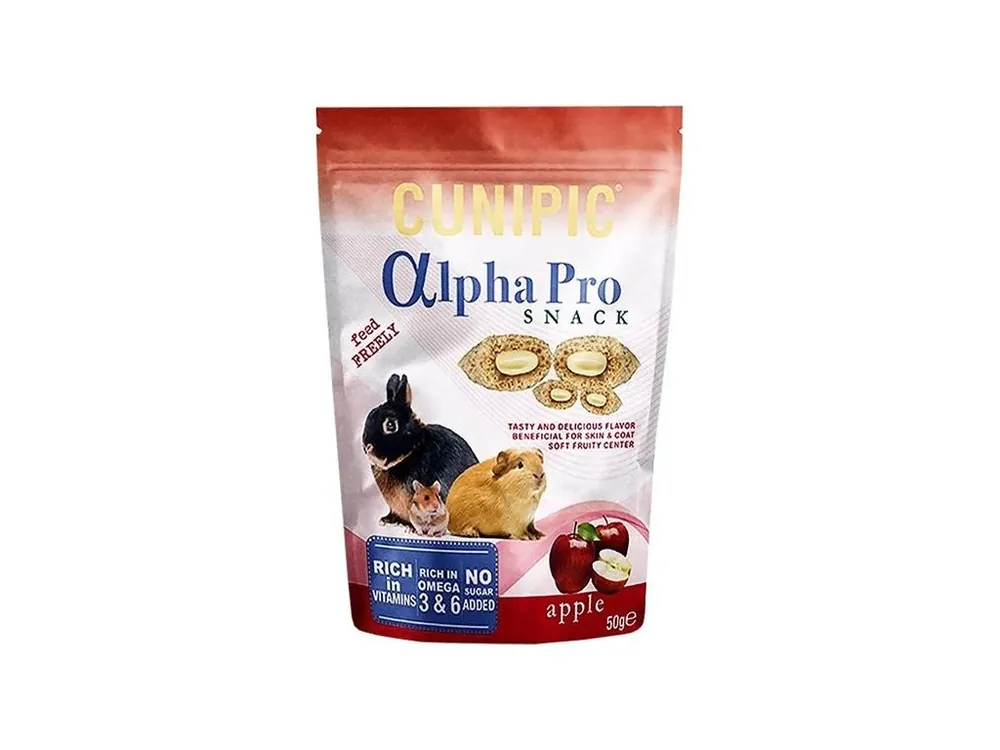Zlevněný Cunipic Alpha Pro Snack Apple - jablko 50 g