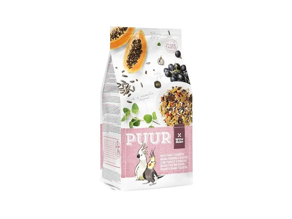 PUUR Large parakeet&cockatoo - stř. papoušek 2 kg Nová Kolekce