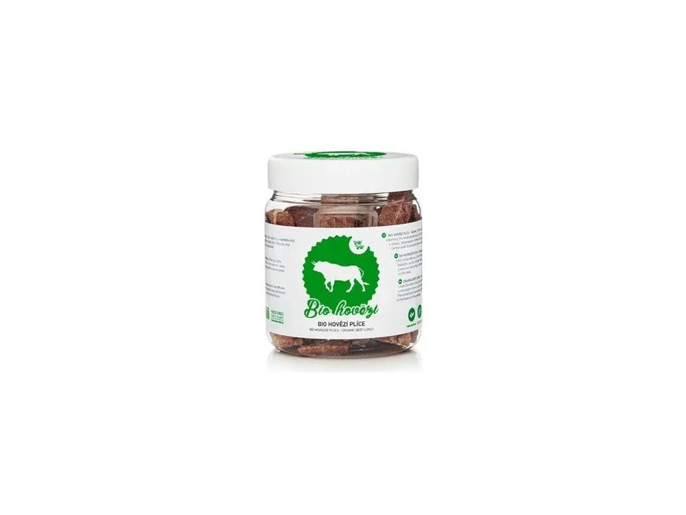 Finální Výprodej Raw Raw pochoutka mrazem sušené BIO Hovězí plíce 50g