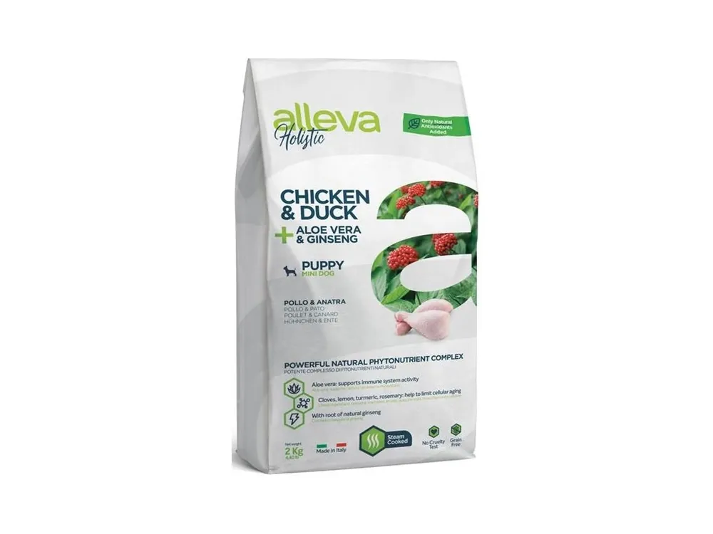 Nová Kolekce ALLEVA HOLISTIC Dog Dry Puppy/Junior Chicken Mini 2kg