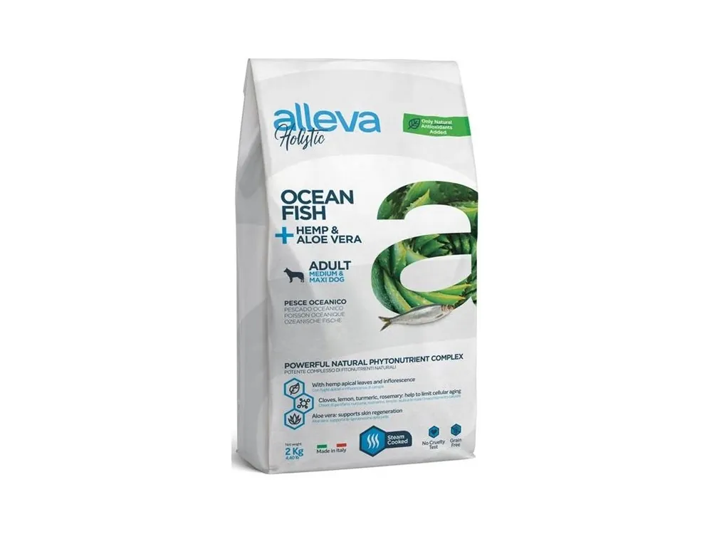 Finální Výprodej ALLEVA HOLISTIC Dog Dry Adult Ocean Fish Medium/Maxi 2kg