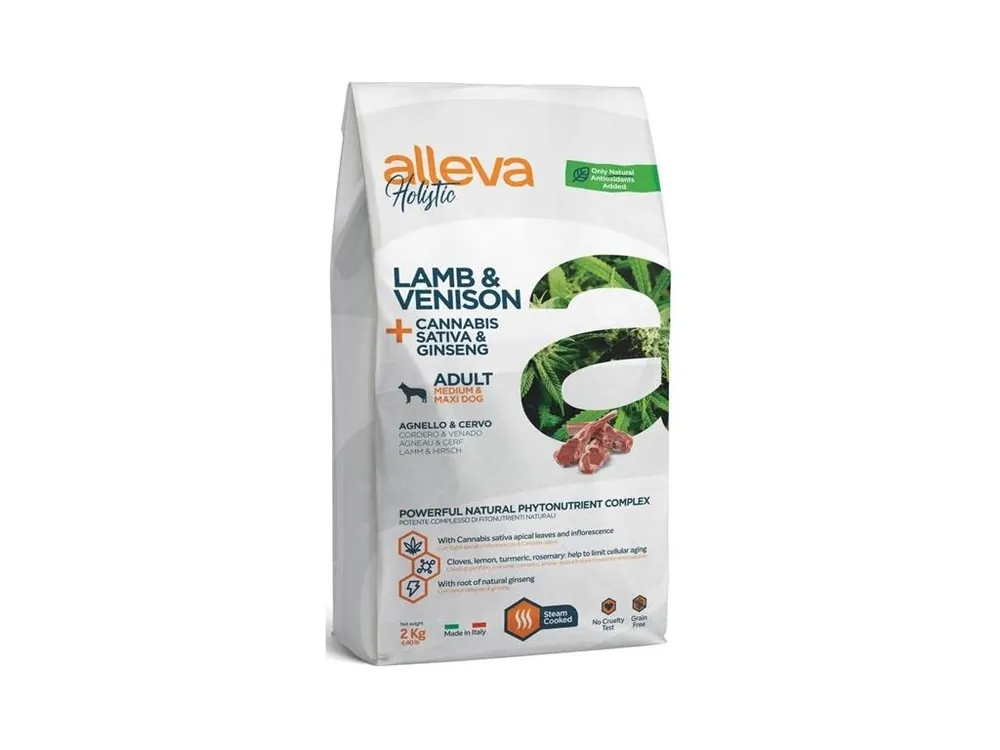 Nejlepší Cena ALLEVA HOLISTIC Dog Dry Adult Lamb&Venison Medium/Maxi 2kg