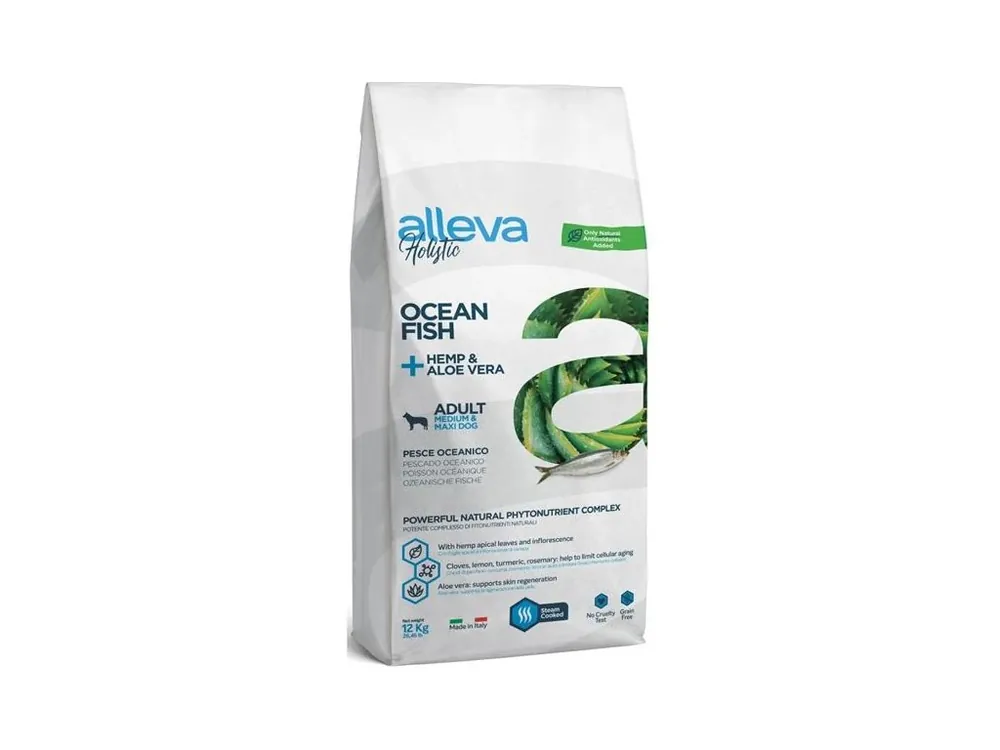 Rychlé Dodání ALLEVA HOLISTIC Dog Dry Adult Ocean Fish Medium/Maxi 12kg