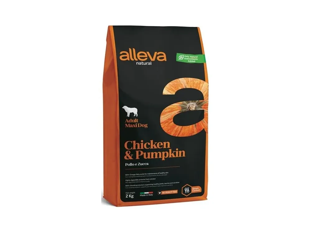 Top Prodej ALLEVA NATURAL Dog Dry Adult Chicken&Pumpkin Maxi 2kg
