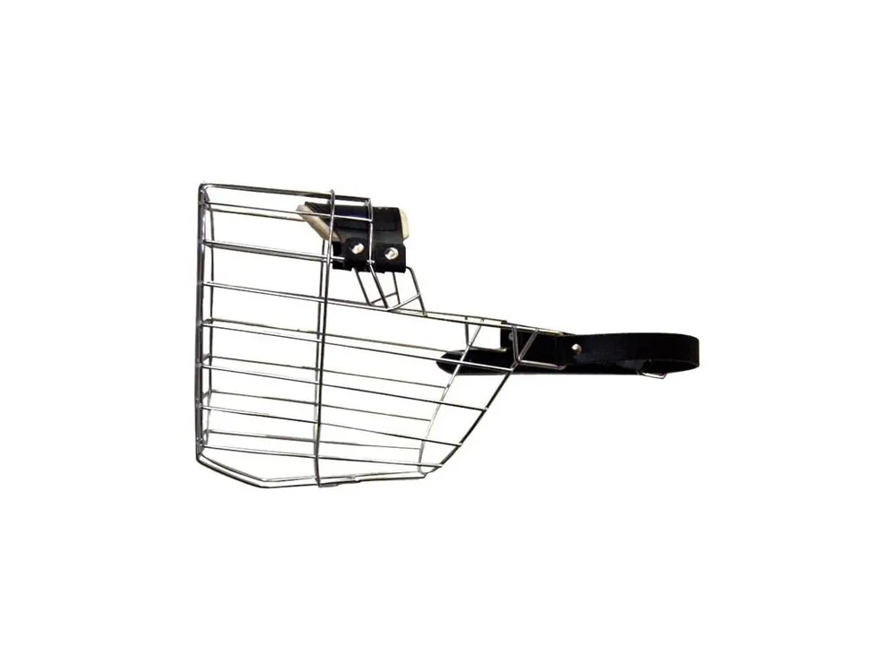 Tovární Cena Náhubek kovový Německý ovčák - pes, chrom 125 x 155 x 130 mm